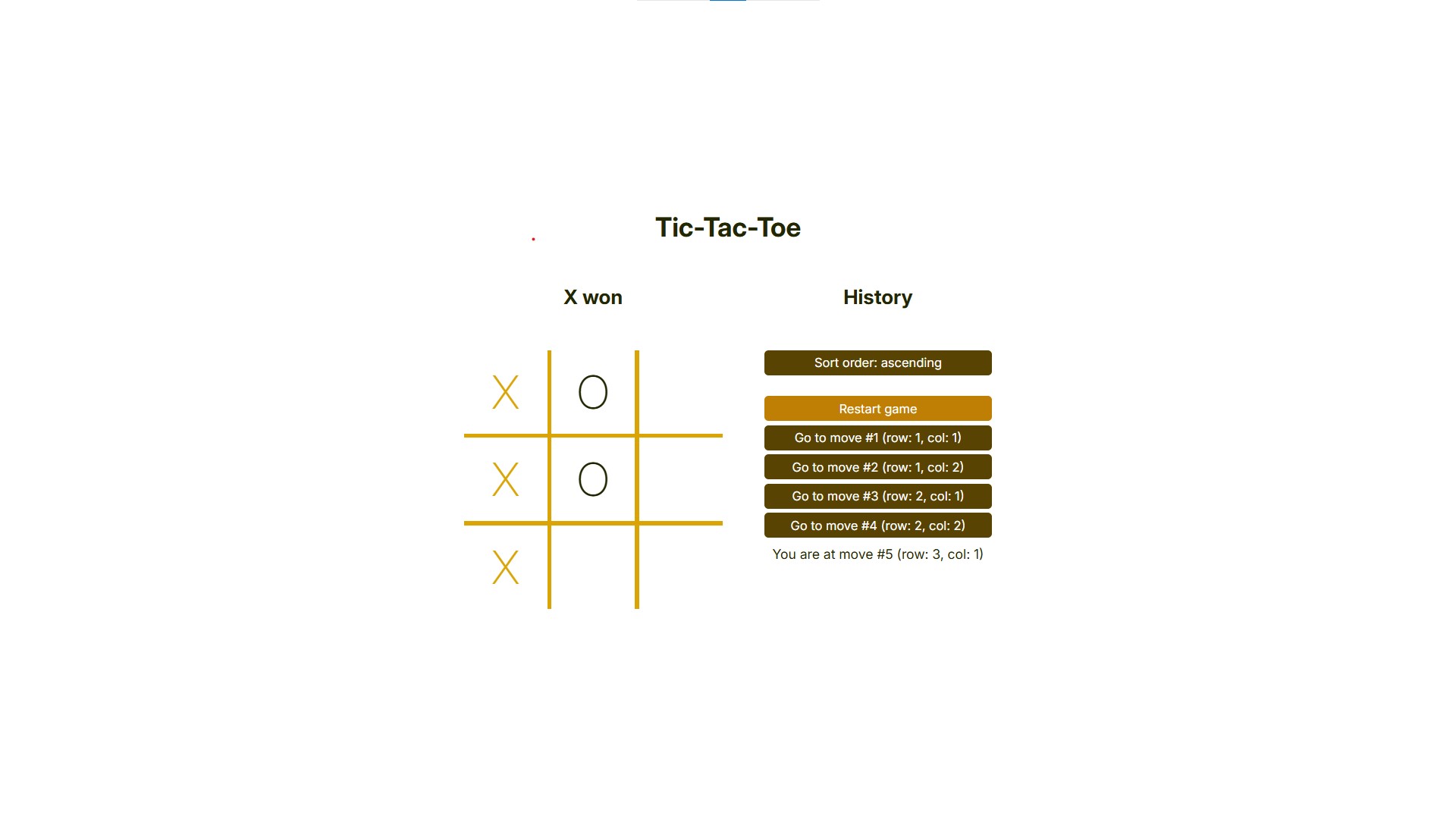 tic-tac-toe screenshot